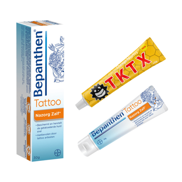 Bepanthen x TKTX Geel / Yellow 40% — Numb & Care Bundel